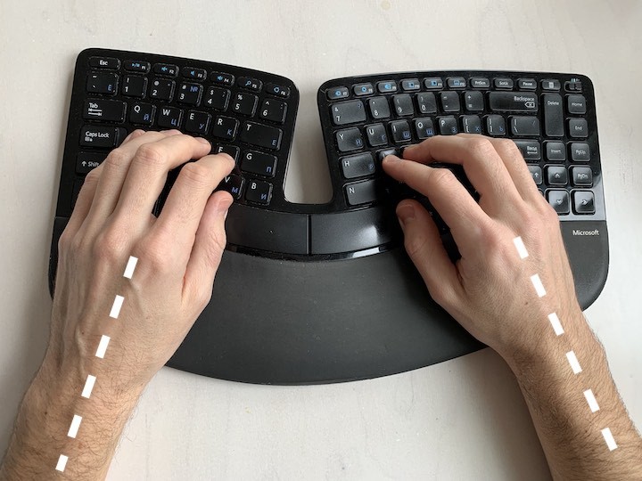 microsoft ergonomic keyboard settings for mac