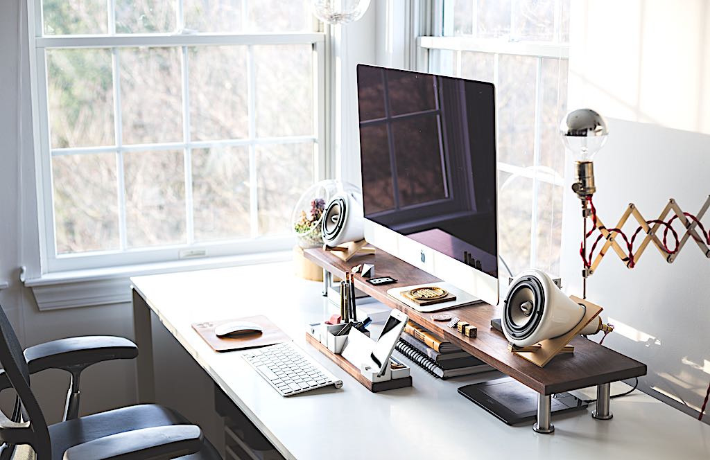 Natural light source in the home office