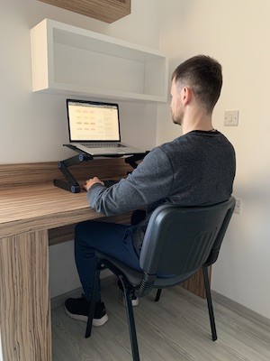 Work from home office during the pandemia